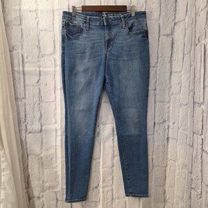 Gap 14/32R Medium Wash Denim Blue Skinny Mid Rise Sculpted Legging Jeans